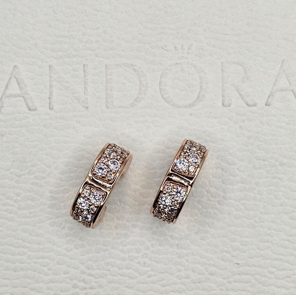 Authentic Pandora ROSE CLIPS - Picture 2 of 3